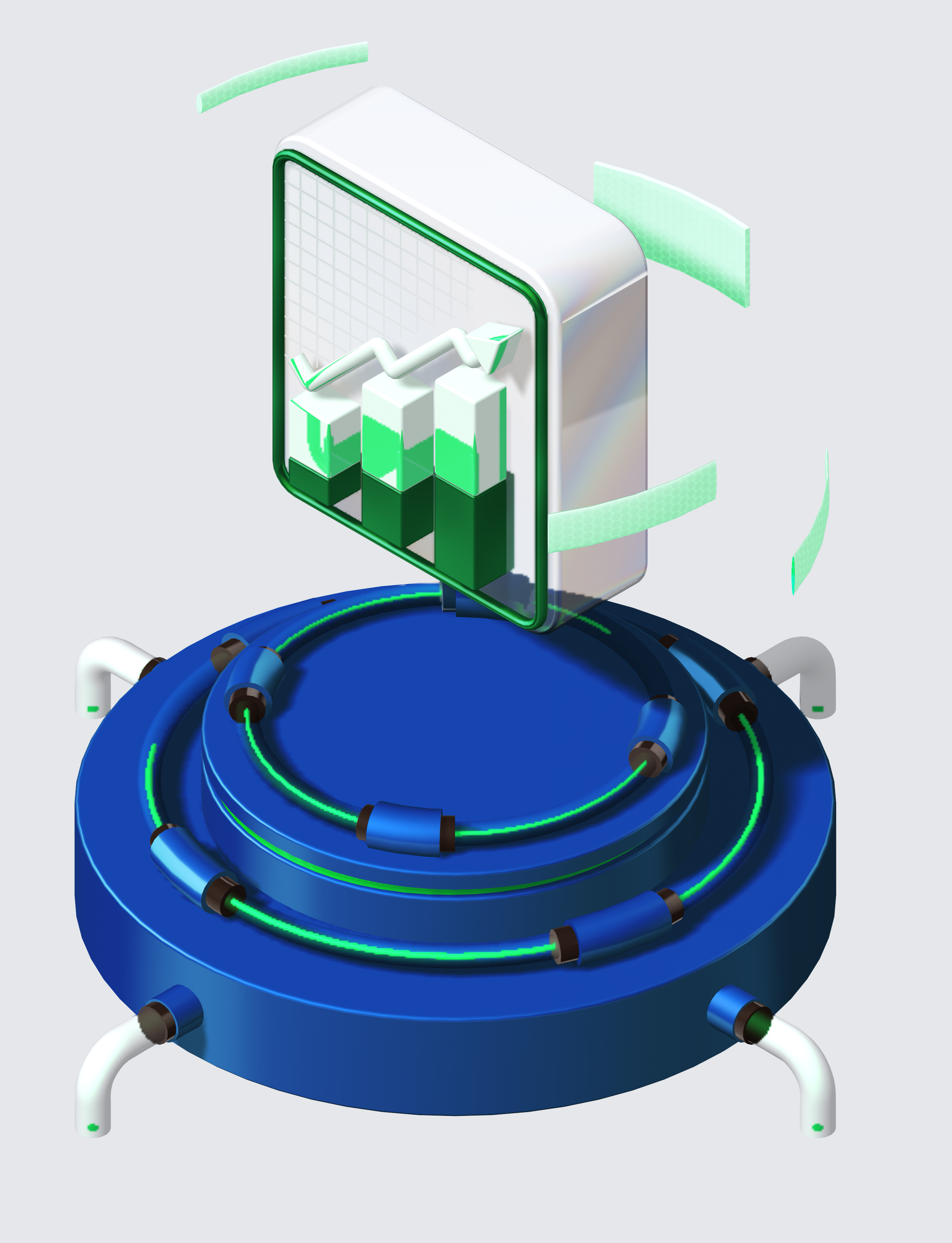 Image of a 3D Growth Chart.